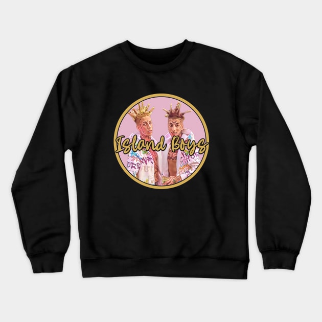 Island Boys dark Crewneck Sweatshirt by karutees